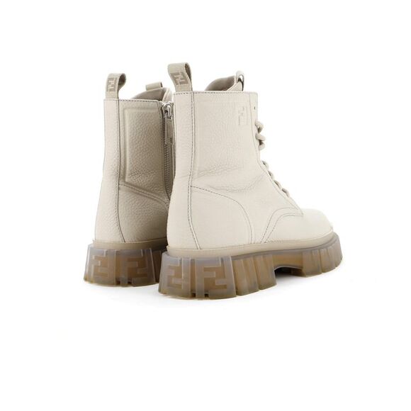 Fendi Men's Fendi Force Combat Boots Leather Neutral - Picture 3 of 6